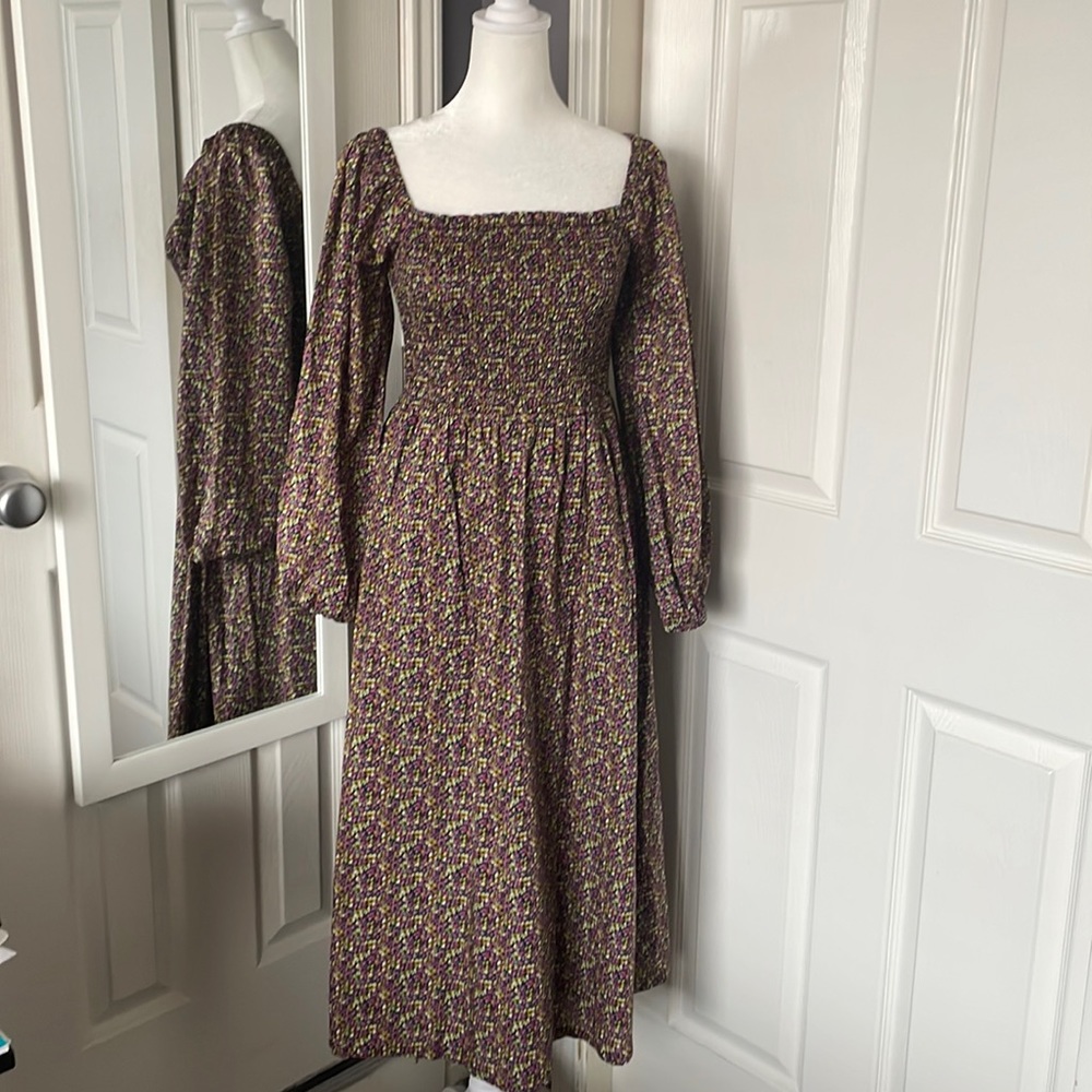 J.Crew Liberty print floral midi dress